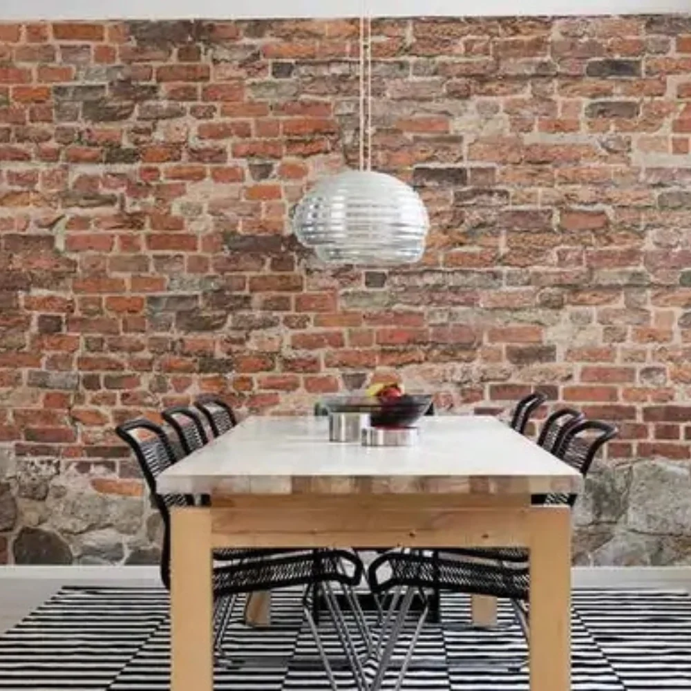 brown brick wallpaper Dubai